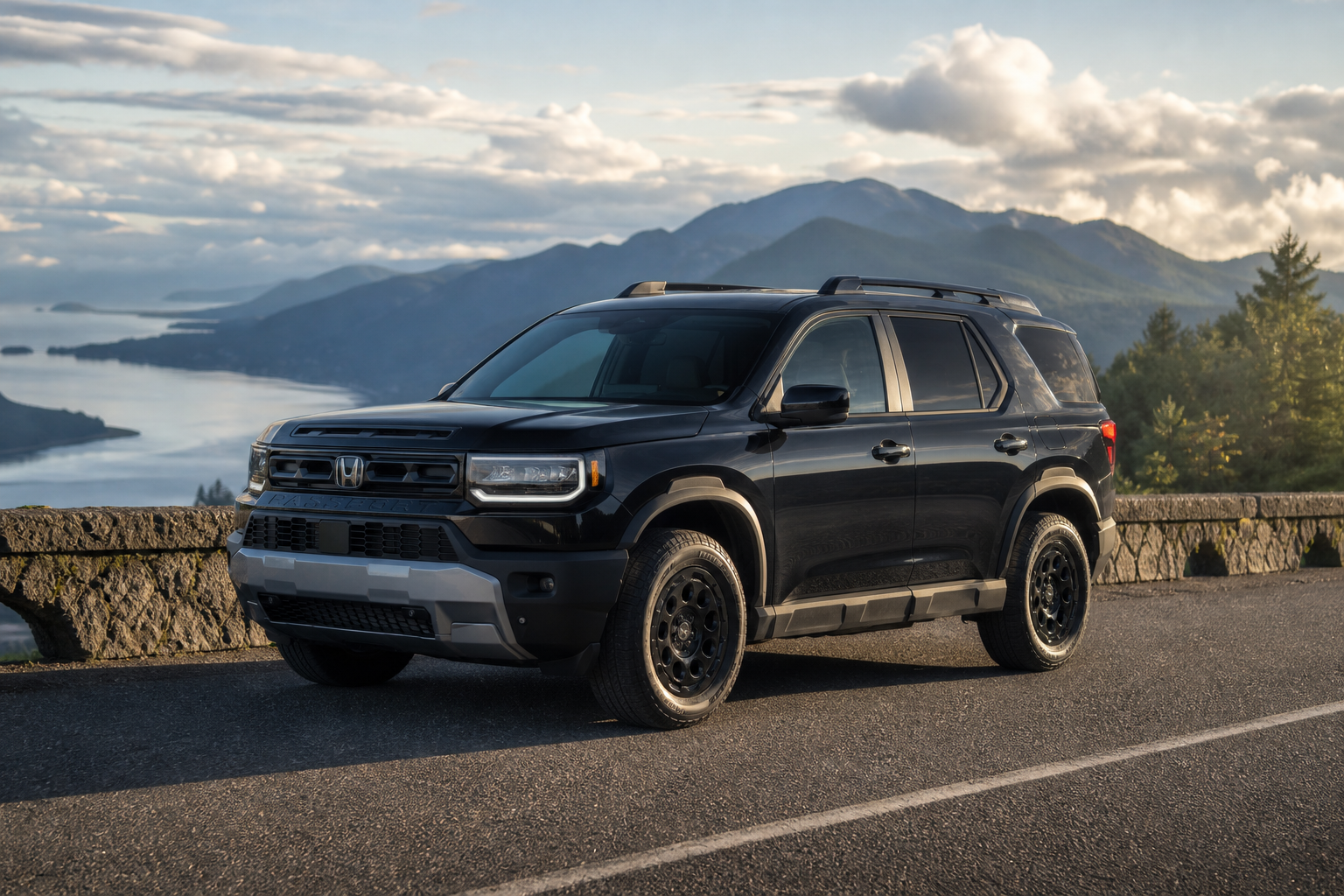 2026 Honda Passport RTL Blackout in Crystal Black Pearl