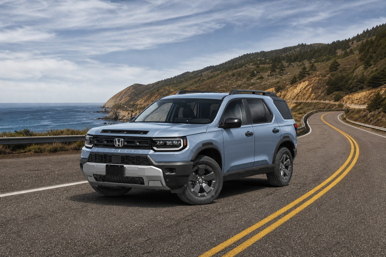 2026 Honda Passport RTL Towing in Sonic Gray Pearl