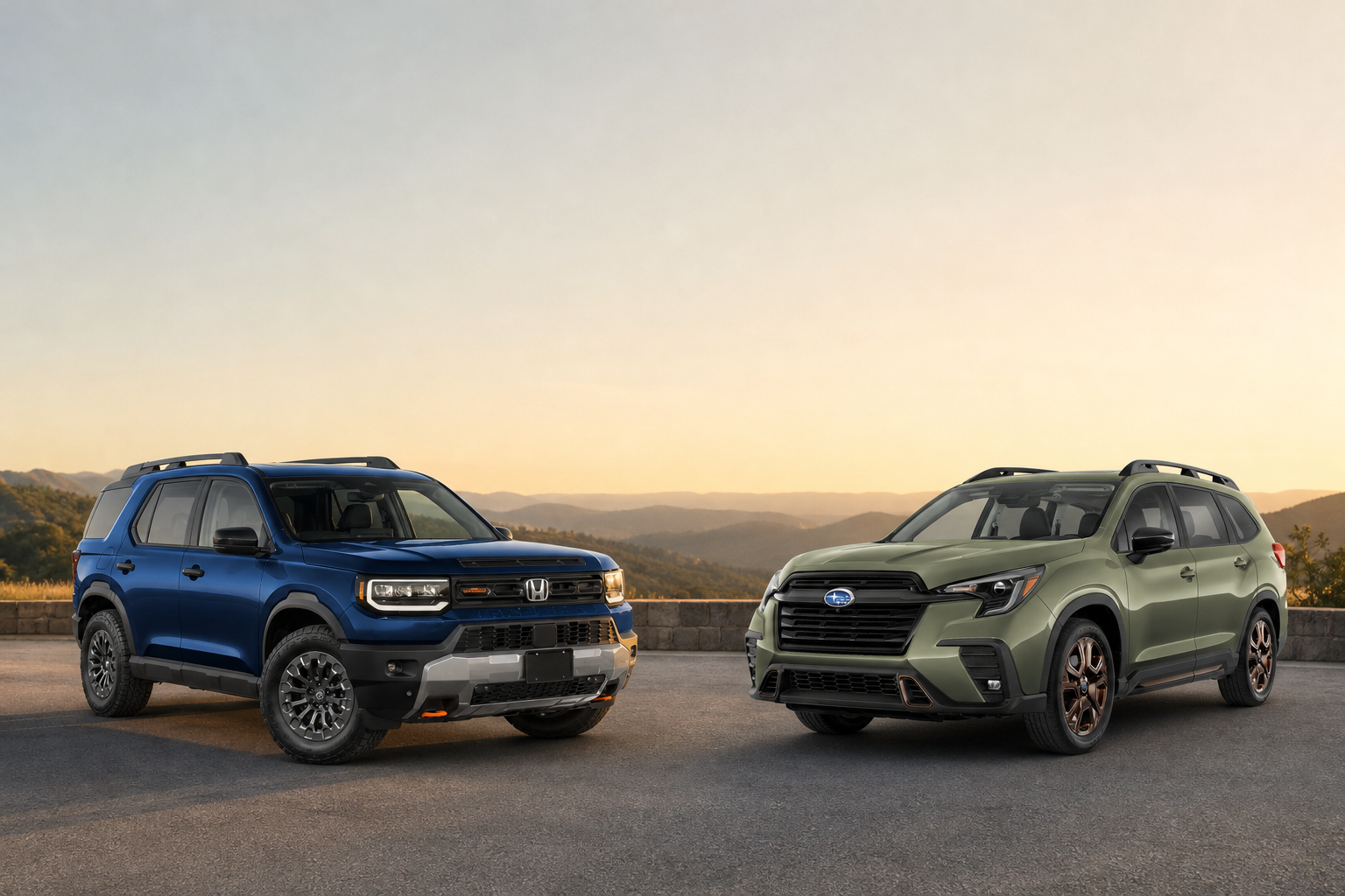 Honda Passport TrailSport vs Subaru Ascent Limited Bronze Edition