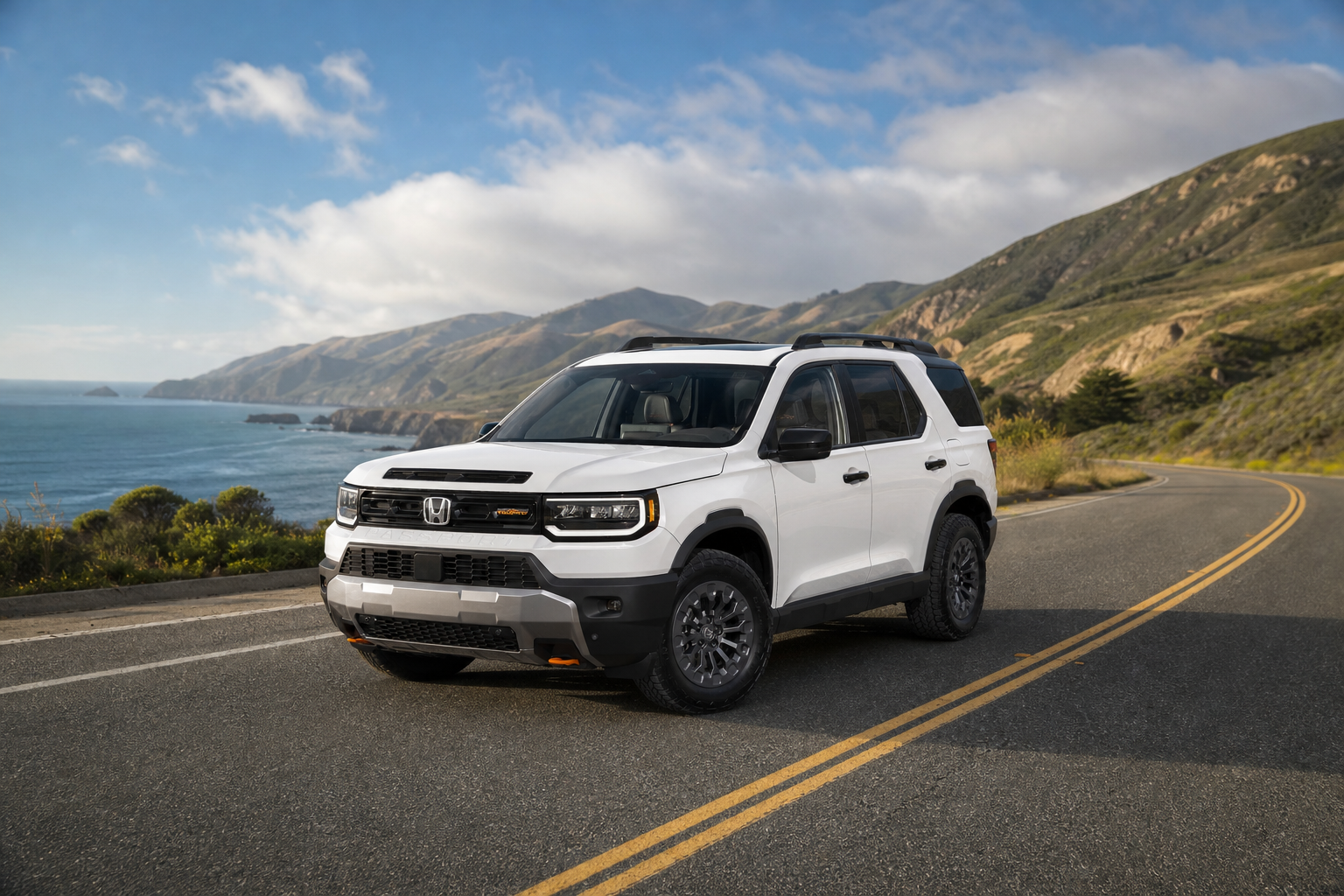 2026 Honda Passport TrailSport in Platinum White Pearl
