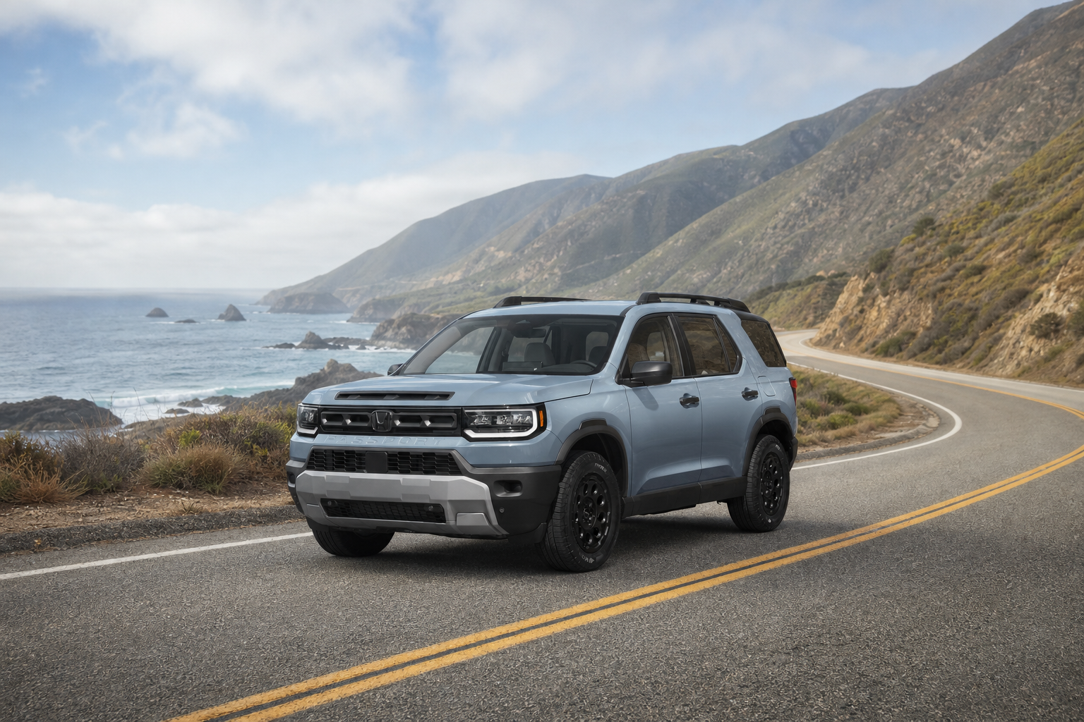 2026 Honda Passport RTL Blackout in Sonic Gray Pearl