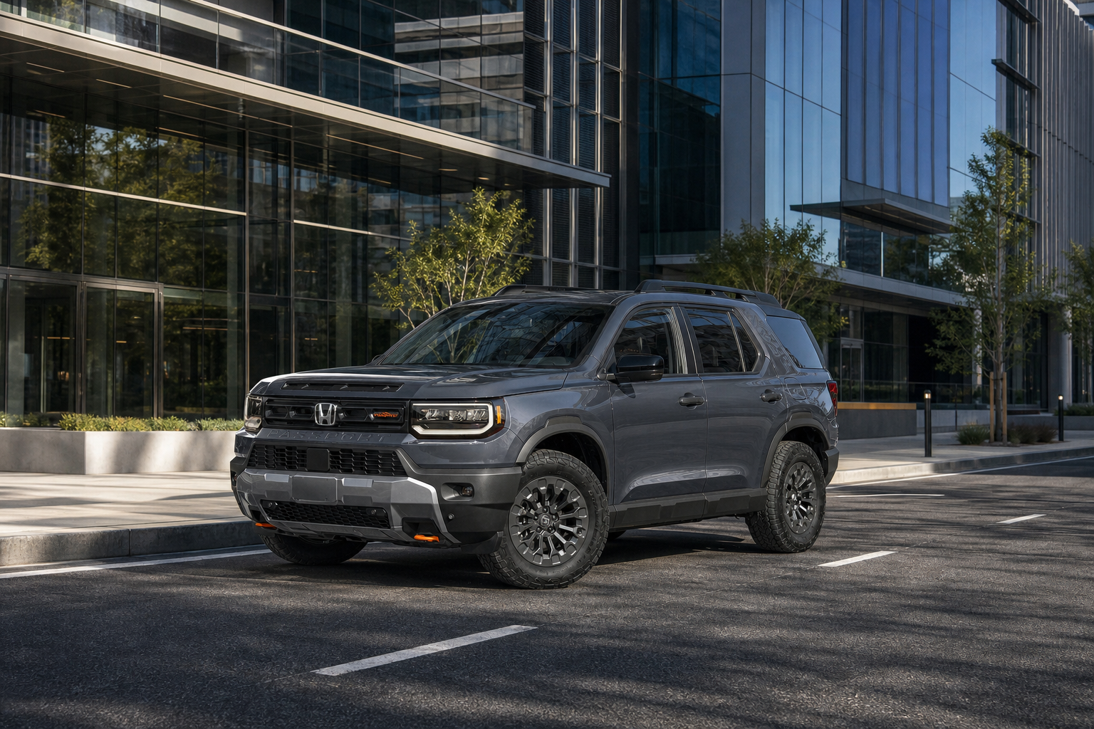 2026 Honda Passport TrailSport in Modern Steel Metallic