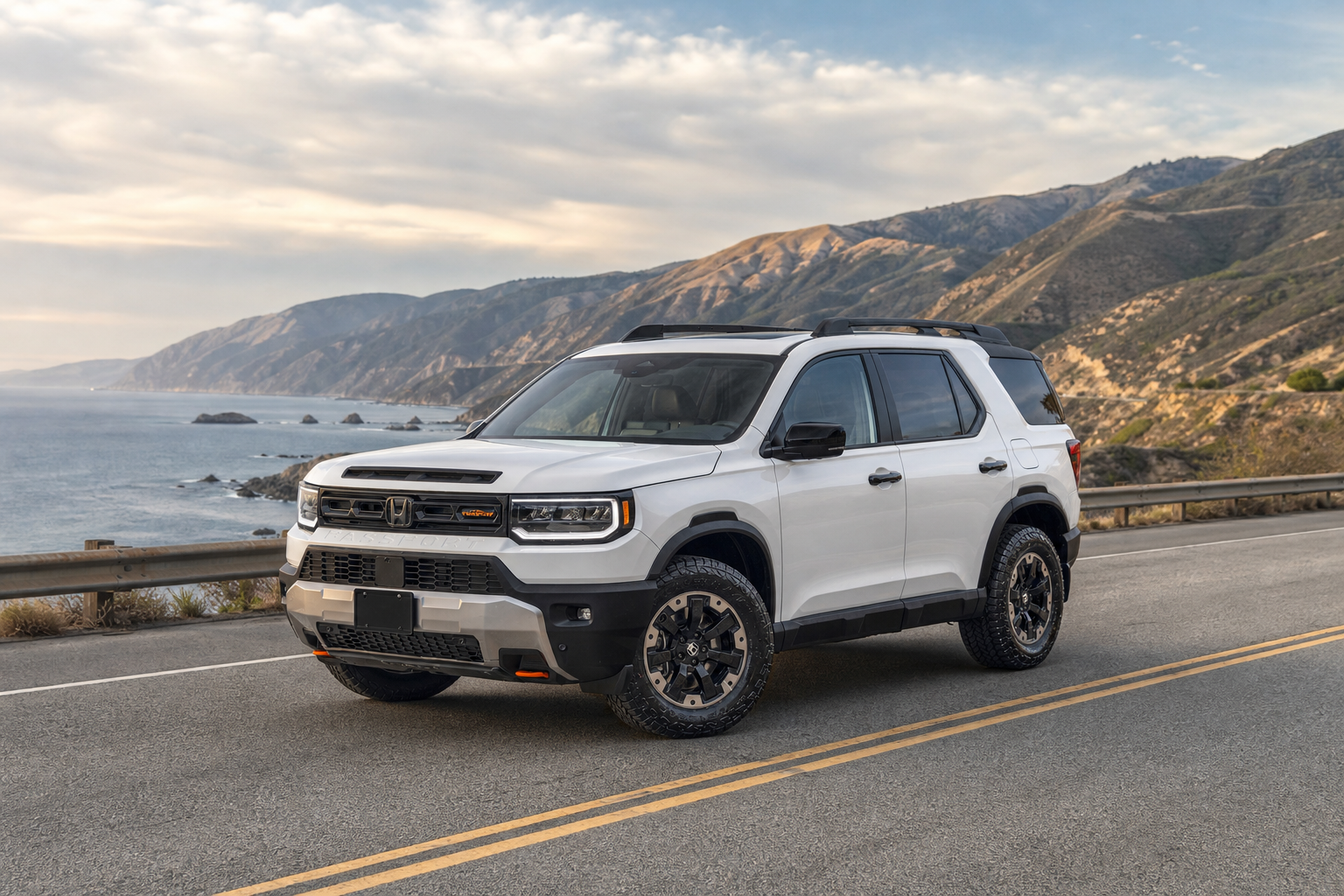 2026 Honda Passport TrailSport Elite in Platinum White Pearl